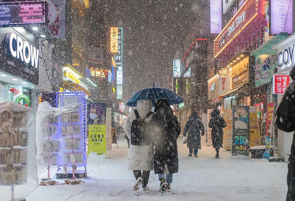 winter in south korea
