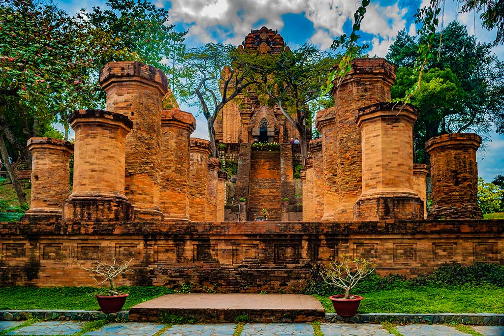 The towers of Po Nagar near Nha Trang in Vietnam