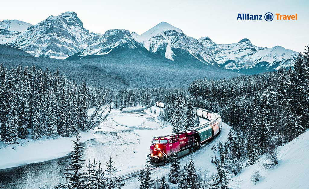 Train in Banff National Park, Canada