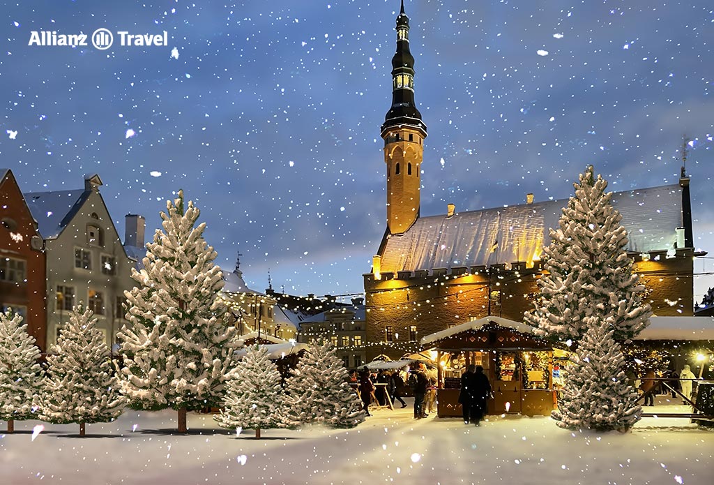 Winter in Tallinn, Estonia