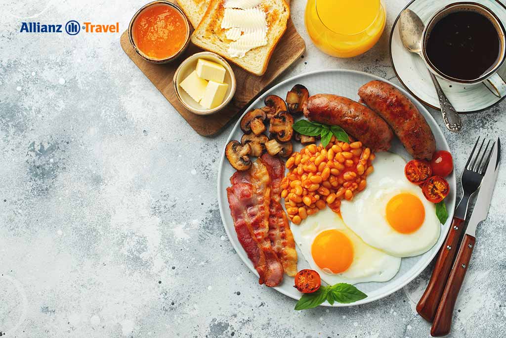 อาหารอังกฤษ อาหารเช้าแบบอังกฤษเต็มรูปแบบ (Full English Breakfast)