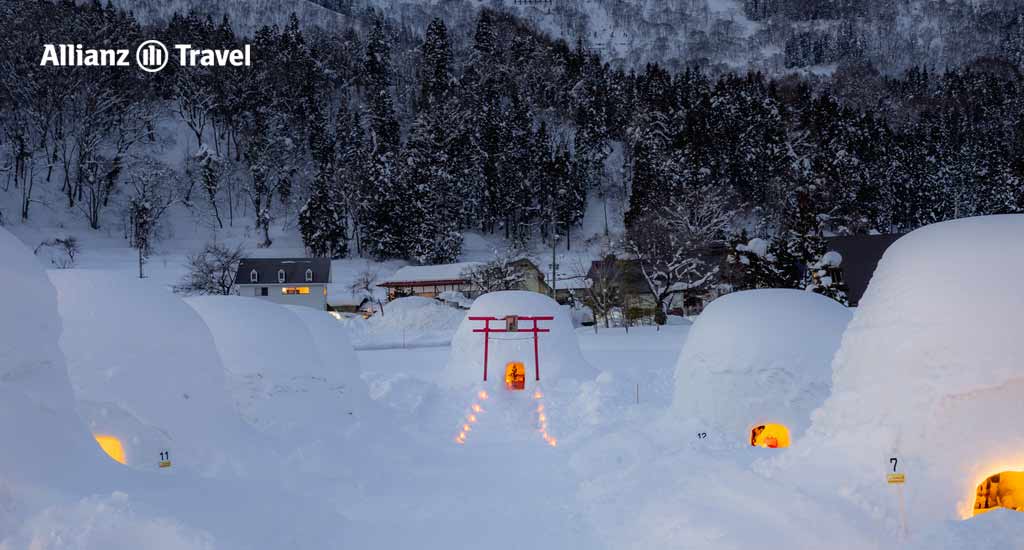เทศกาลกระท่อมหิมะคามาคุระ (Kamakura no Sato) จังหวัดนากาโน่