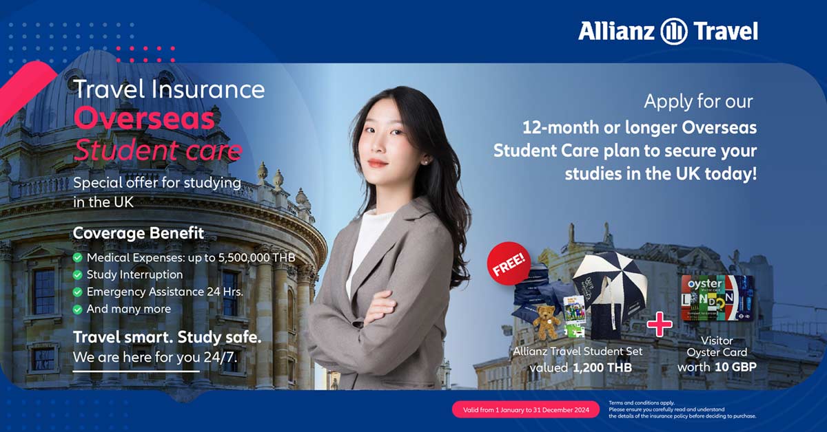 Allianz Travel Overseas Student Plan UK Promotion 2024
