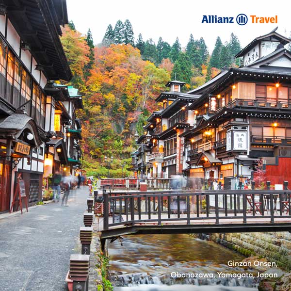 จุดชมใบไม้เปลี่ยนสี ญี่ปุ่น: กินซันออนเซ็น (Ginzan Onsen)