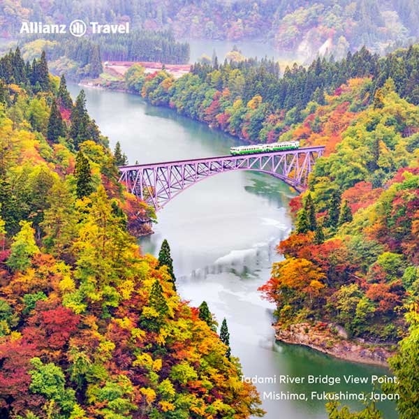 จุดชมวิวแม่น้ำทาดามิ (Tadami River Bridge View Point)