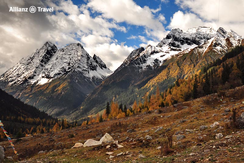 ภูเขาสี่ดรุณี - ซื่อกู่เหนียงซาน (Siguniangshan) ในฤดูใบไม้ร่วง