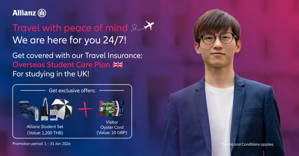 Allianz Travel Insurance Overseas Student Plan UK Promotion