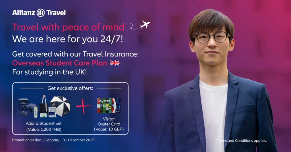 Allianz Travel Insurance Overseas Student Plan UK Promotion 2025