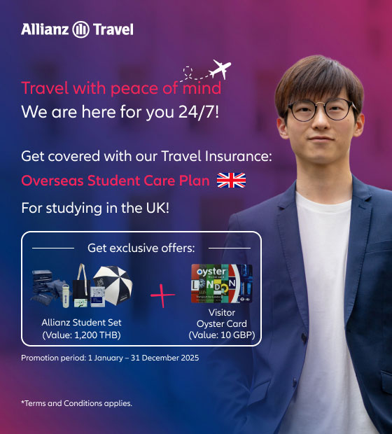 Allianz Travel Overseas Student Care for study in the UK Promotion 2025