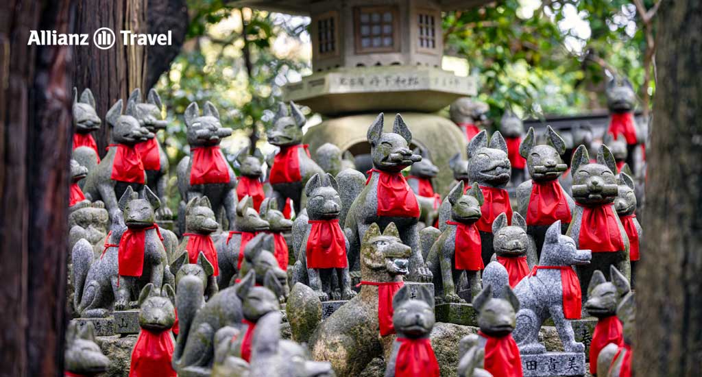 จุดชมซากุระคาวาซุ: ศาลเจ้าโทโยคาวะอินาริ (Toyokawa Inari Betsuin)