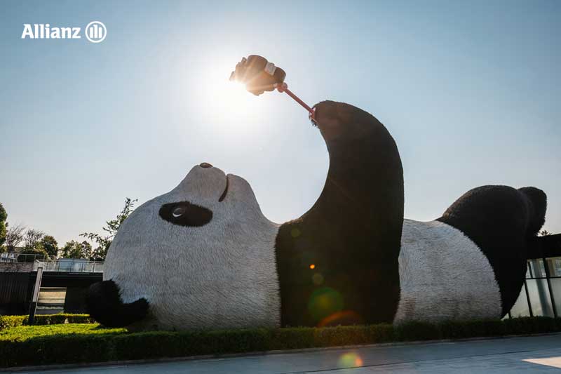 Selfie Panda, Yangtianwo Square (Dujiangyan)