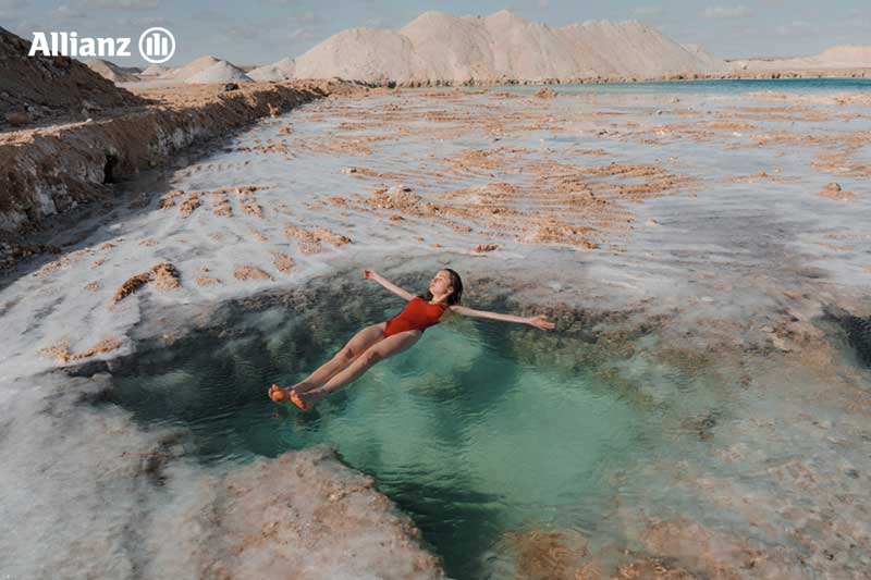 การลอยตัวในทะเลสาบเกลือ (Salt Lakes)