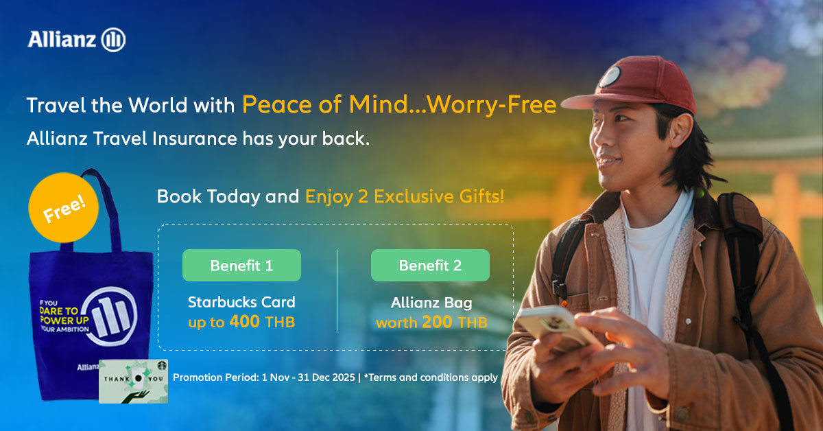 End-of-Year 2025 Travel with Peace of Mind! Enjoy 2 Exclusive Benefits with Allianz Travel Insurance!