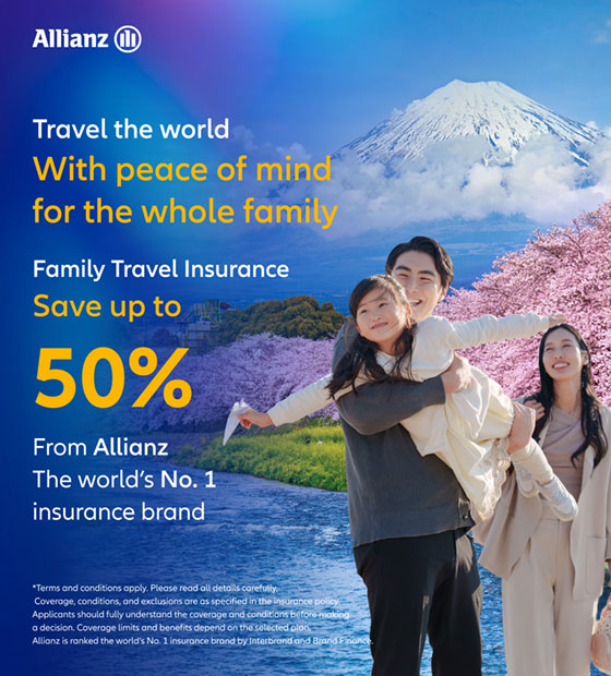 Allianz Travel Insurance – Family Plan, Save up to 50%